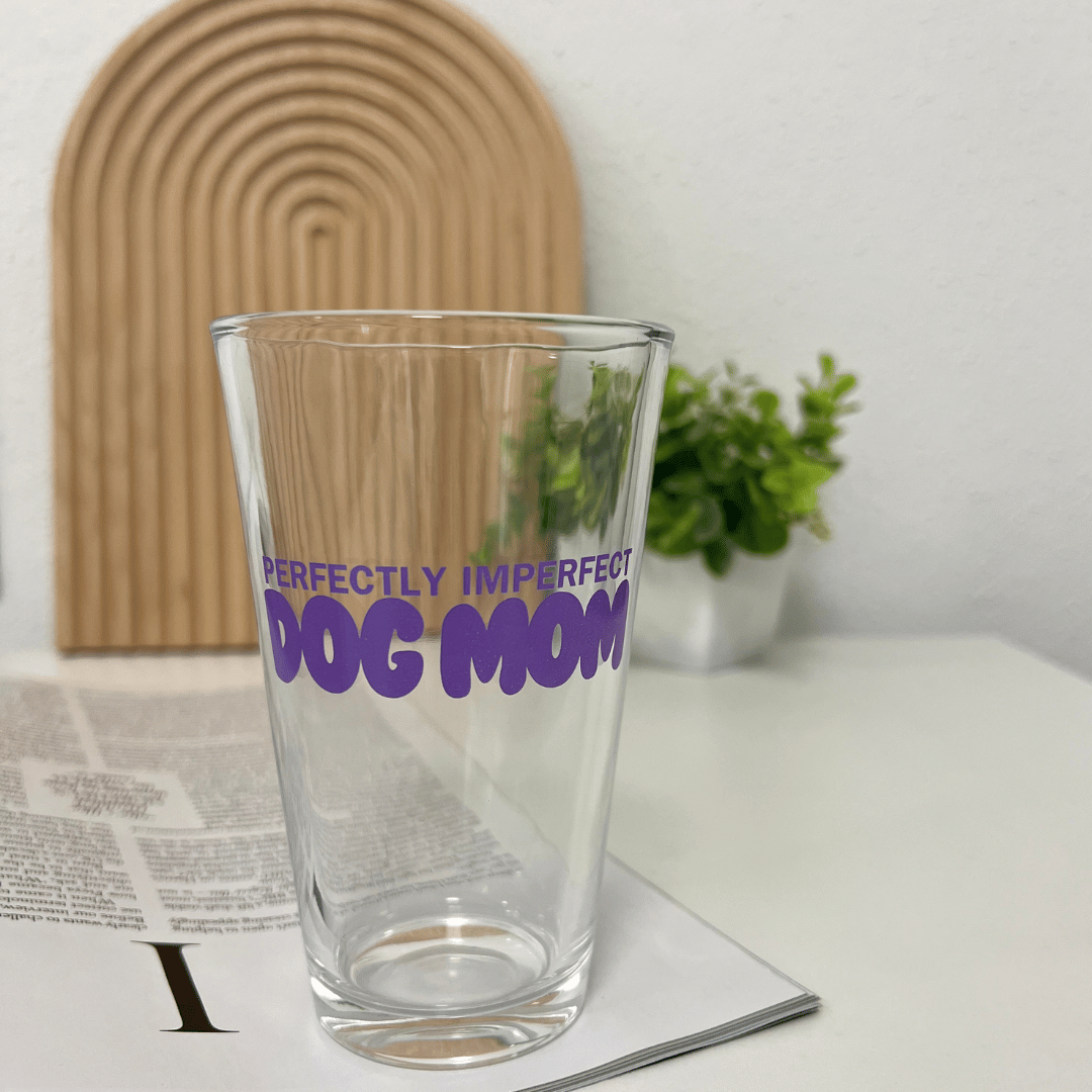 Trinkglas "Perfectly Imperfect Dog Mom"