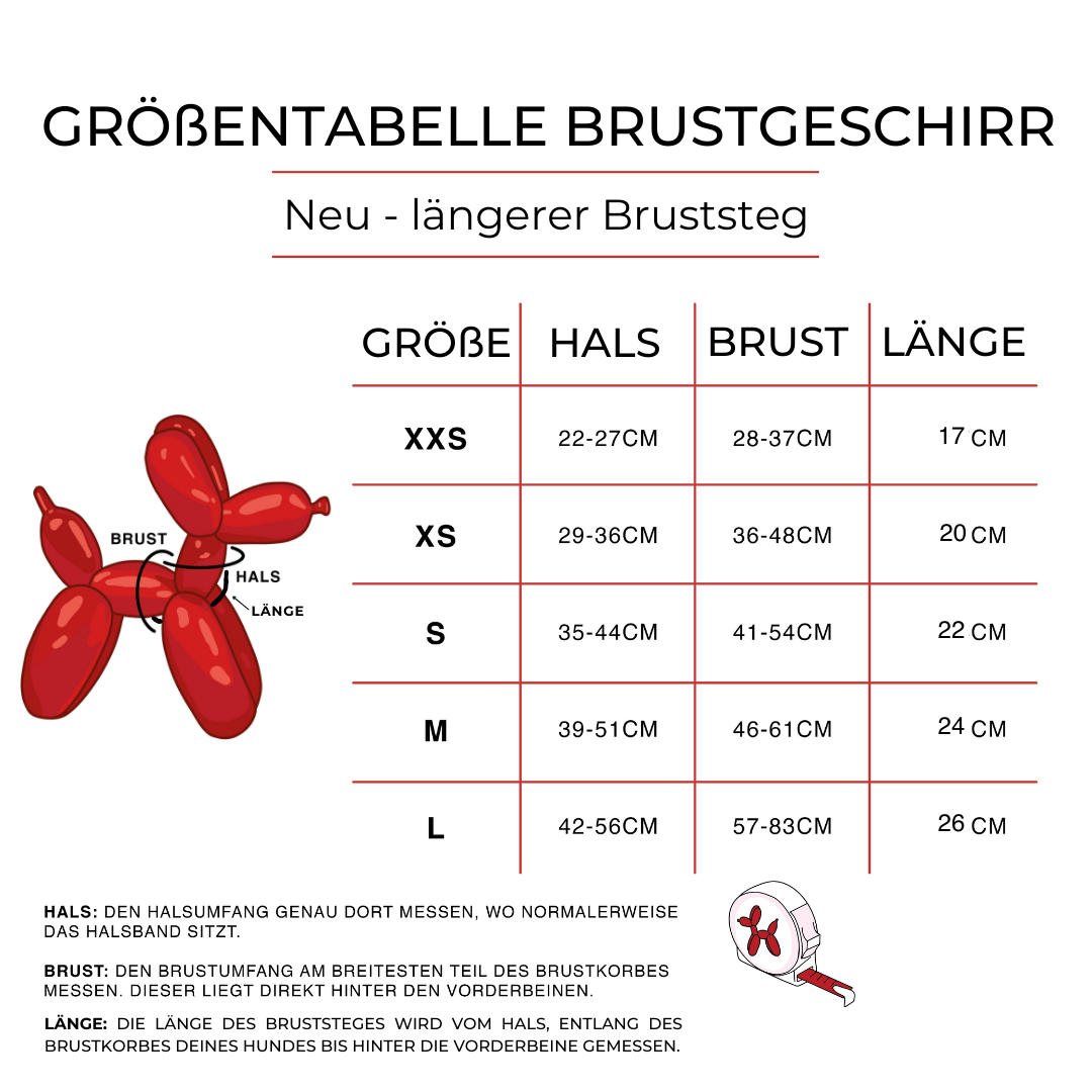 Dog harness "Boho Love"