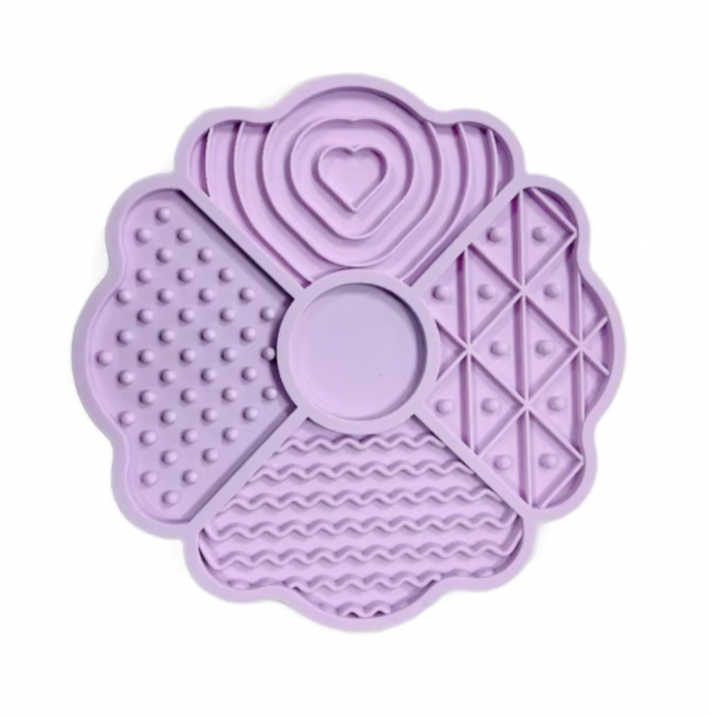 Schleckmatte "Kleeblatt" LAVENDER