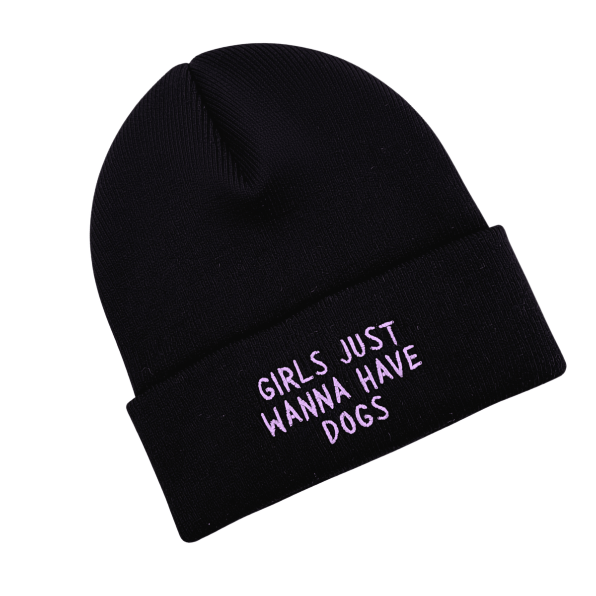 Mütze "girls just wanna have dogs" black