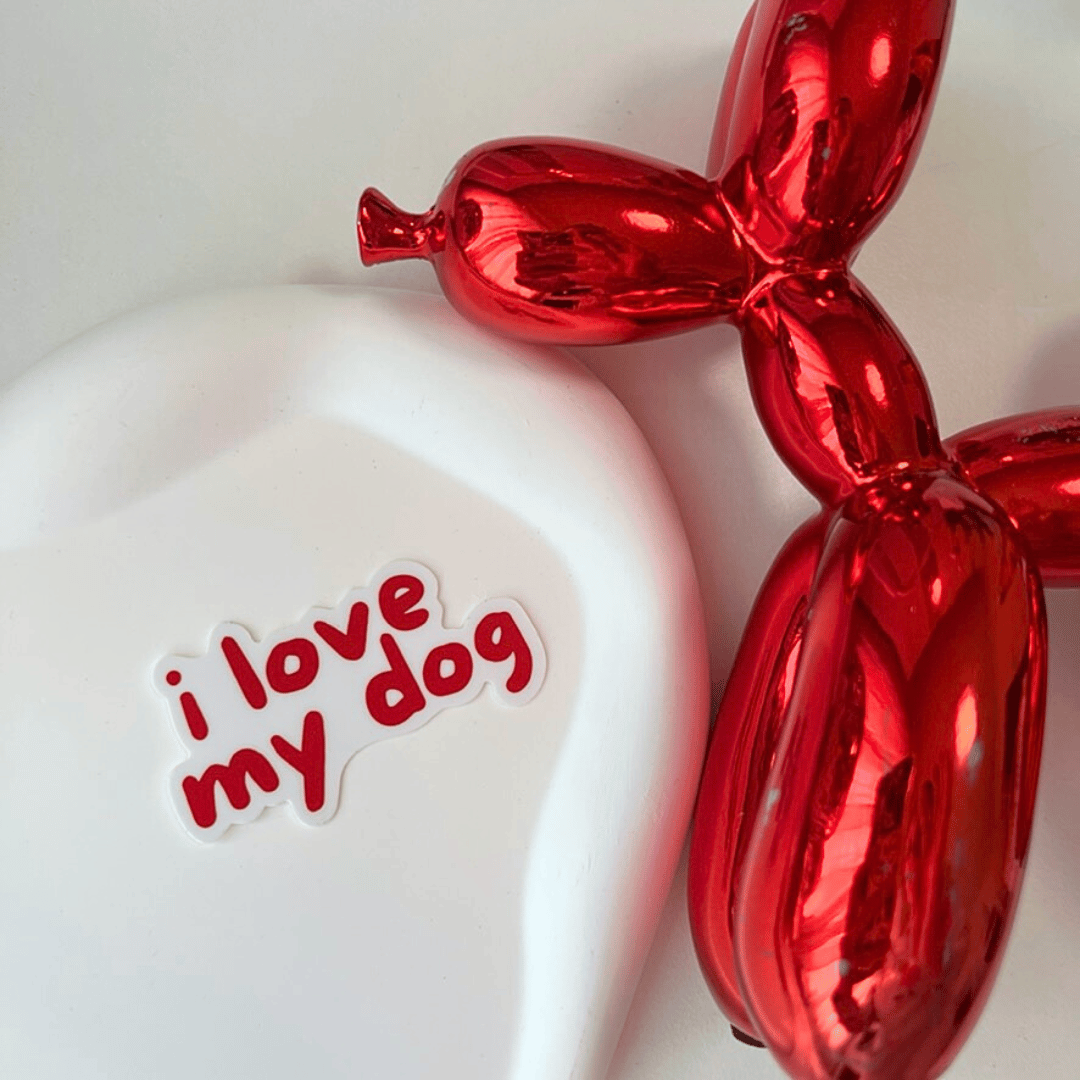 Sticker "i love my dog"
