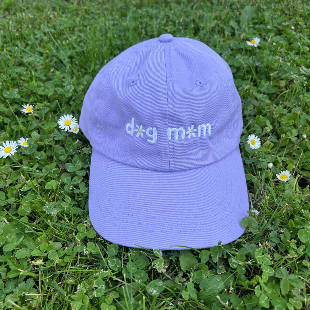 "dog mom" Cap Lavender