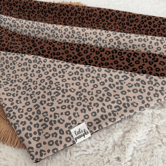 Halstuch "Leo" braun/beige zweifarbig