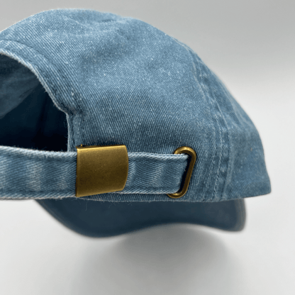 "little Miss obsessed with her dog" Cap Vintage Light Denim