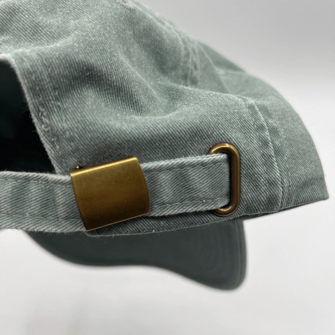 "little Miss obsessed with her dog" Cap Vintage Sage Green