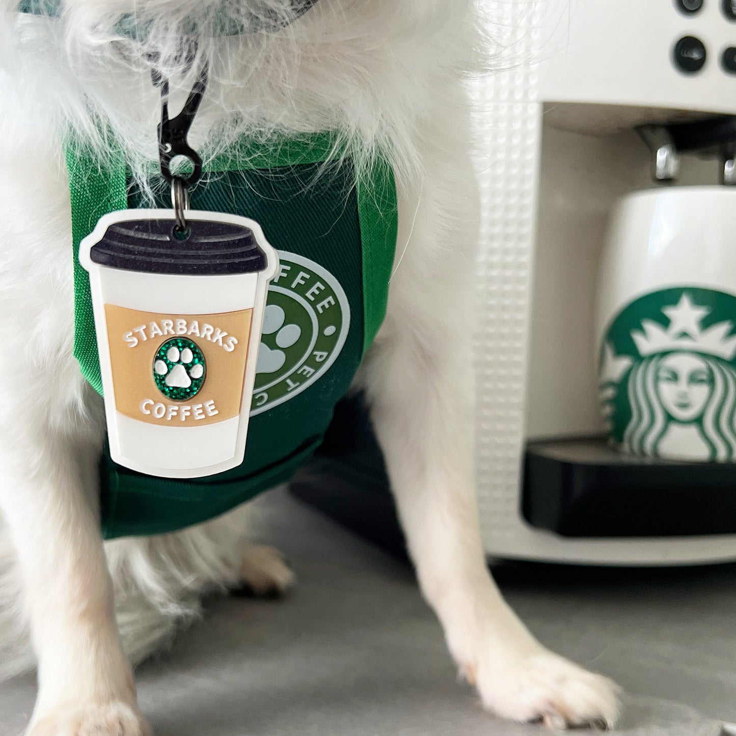 <tc>Dog tag "Starbarks Coffee"</tc>