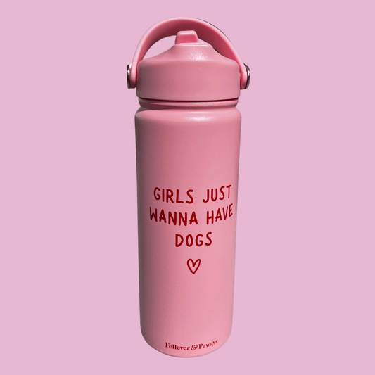 Trinkflasche "Girls just wanna have dogs"