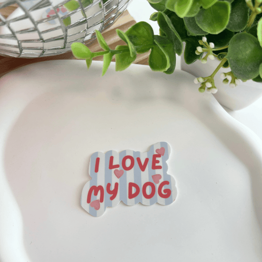Sticker "i love my dog"