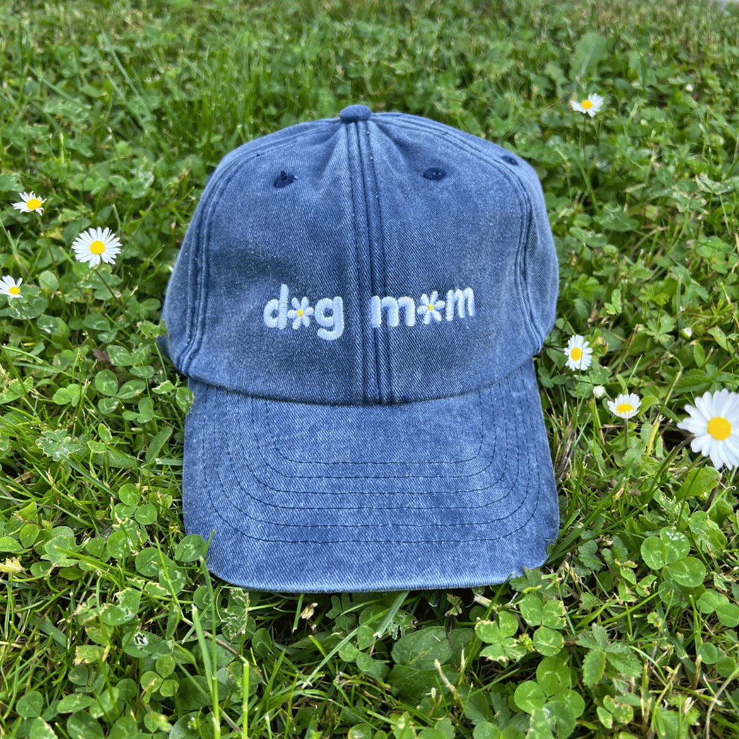 "dog mom" Cap Vintage Dark Denim (Copy)
