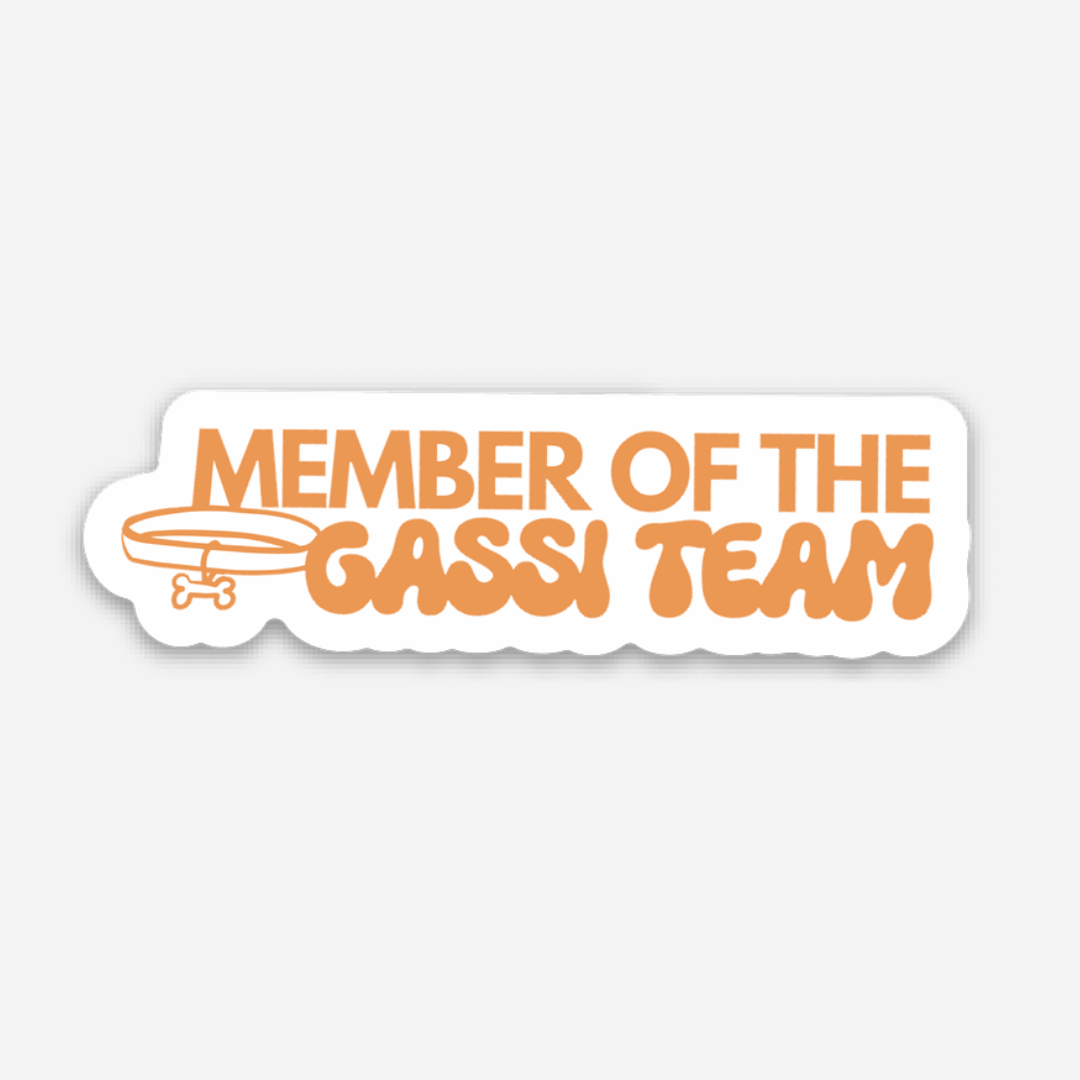 Sticker "Member of the Gassi Team"