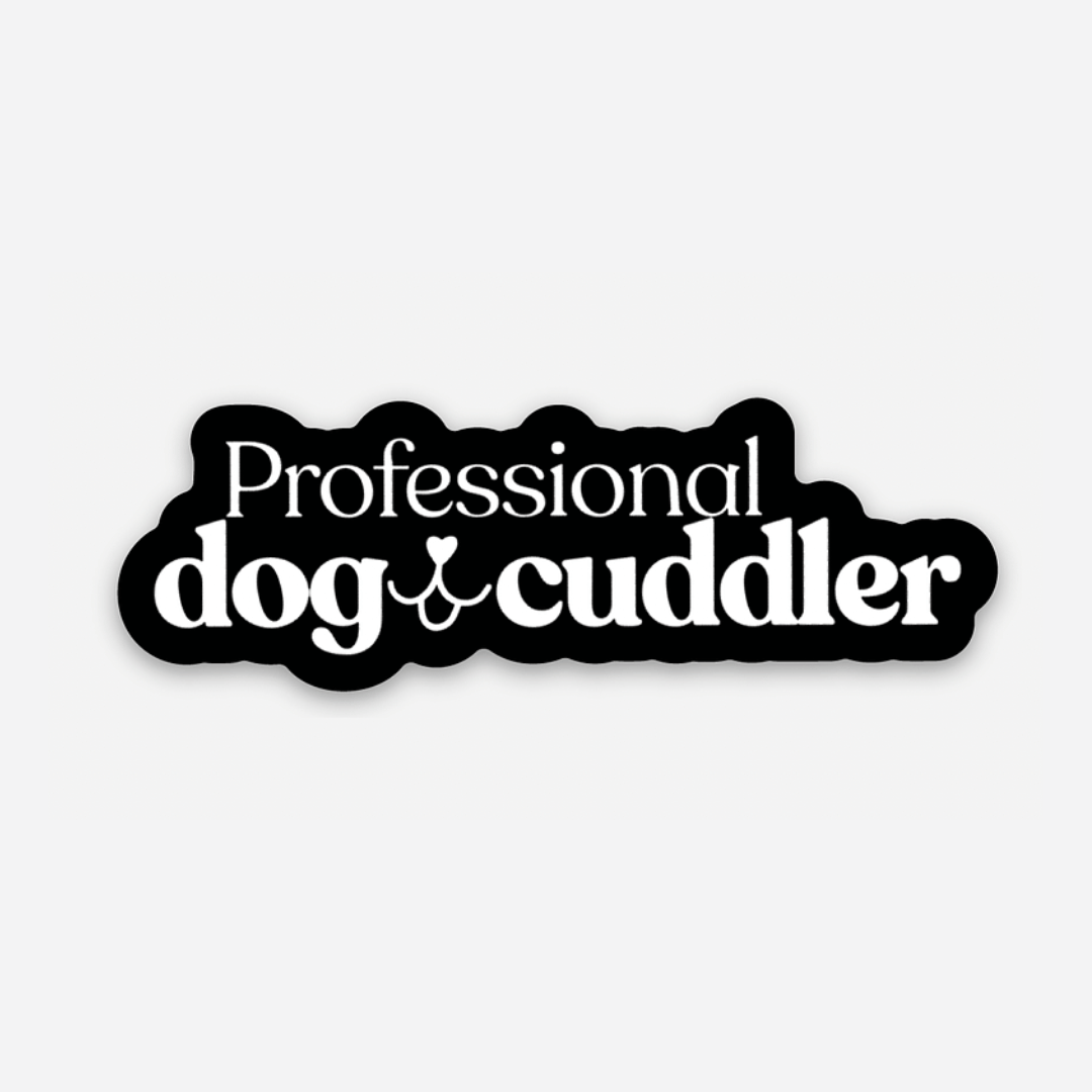 Sticker "Professional dog cuddler"