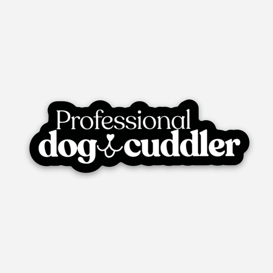 Sticker "Professional dog cuddler"