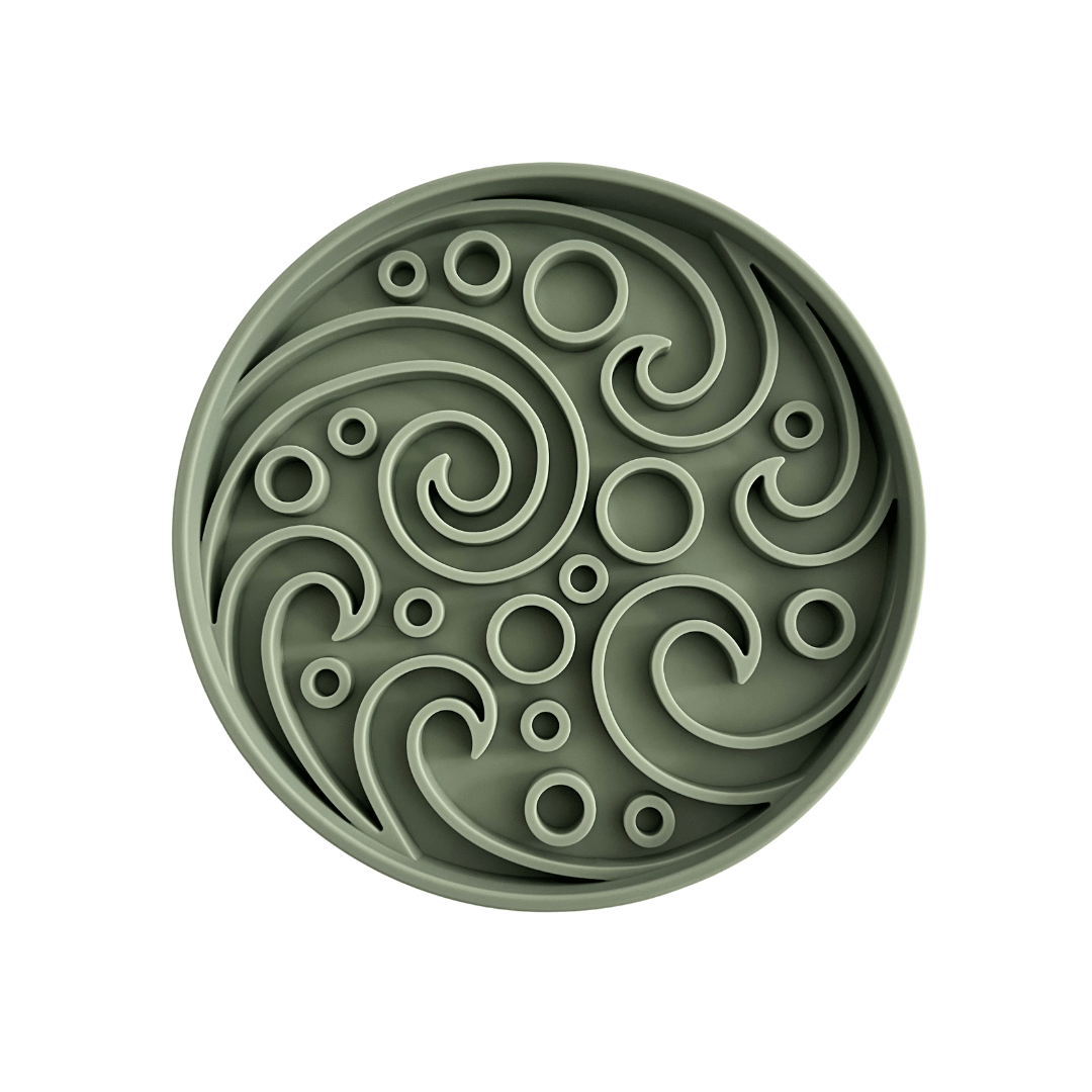 Schleckmatte "Bubbles" Dusty Green