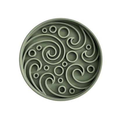 Schleckmatte "Bubbles" Dusty Green