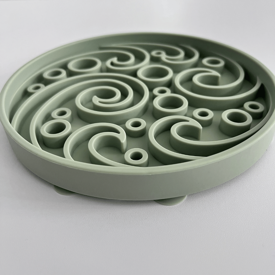 Schleckmatte "Bubbles" Dusty Green