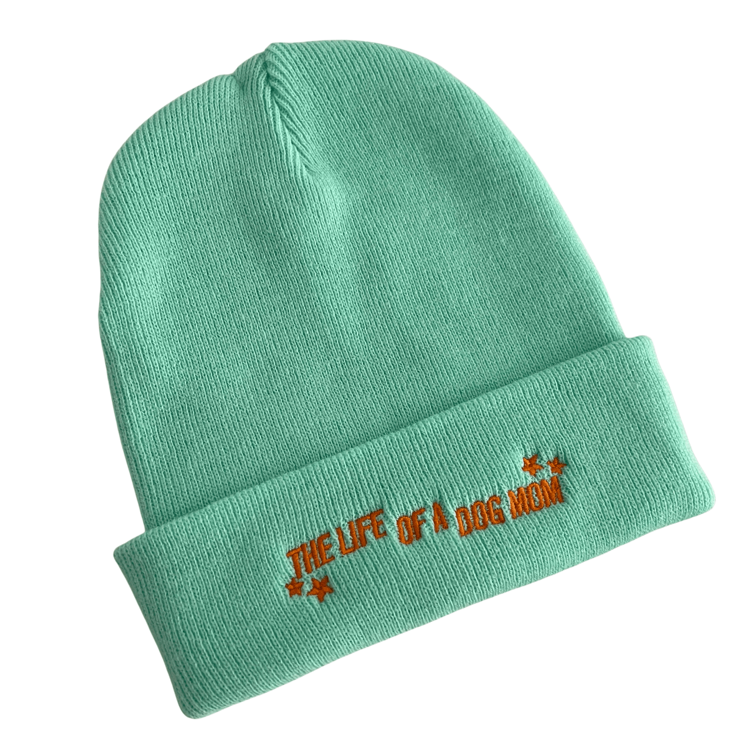 Mütze "the life of a dog mom" mint