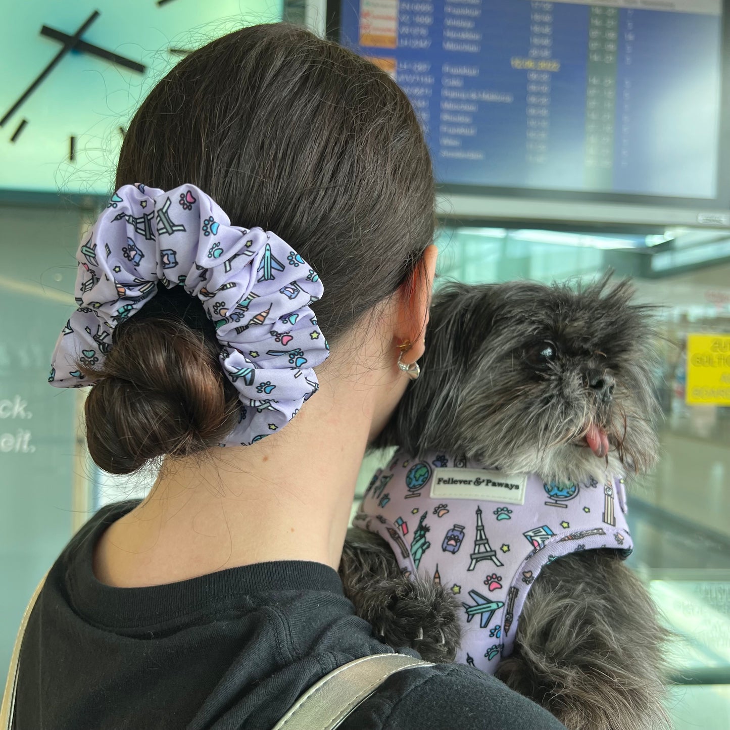 Scrunchie "Travel Pup"